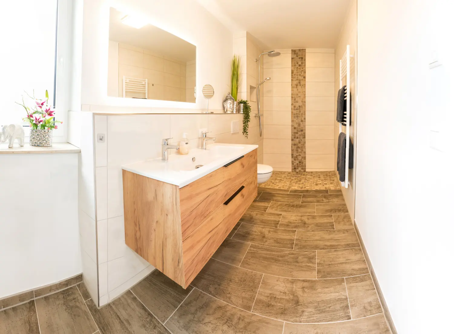 Wasserblick Loddin – Ferienhaus „Haus Abendsonne“ – Wohnraum