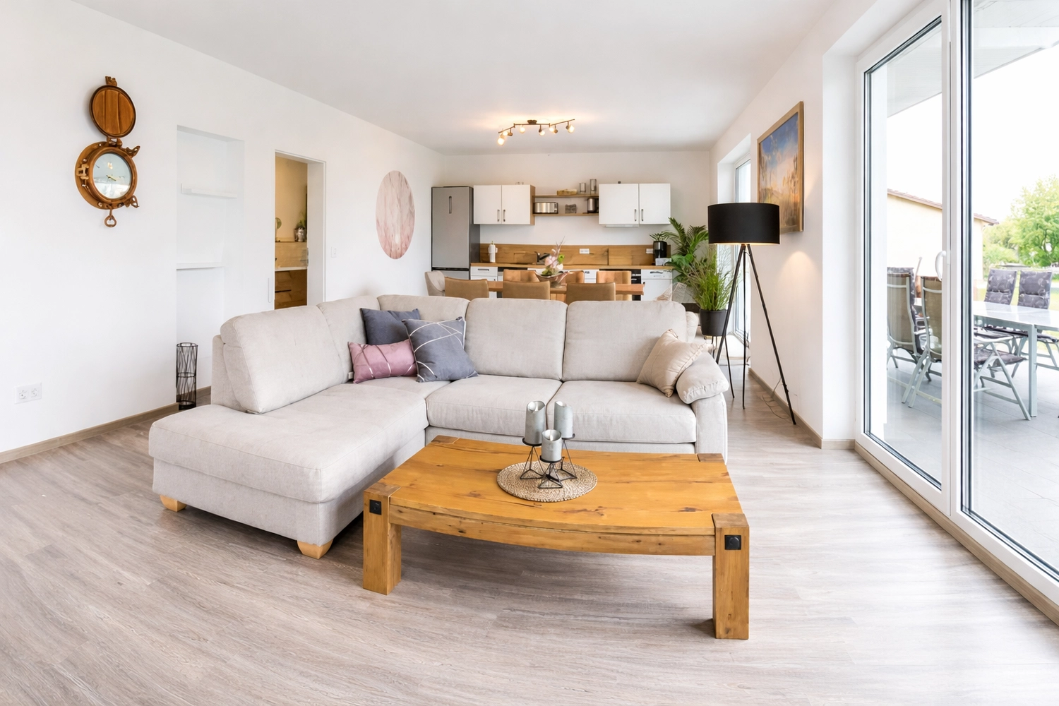 Wasserblick Loddin – Ferienhaus – Wohnraum