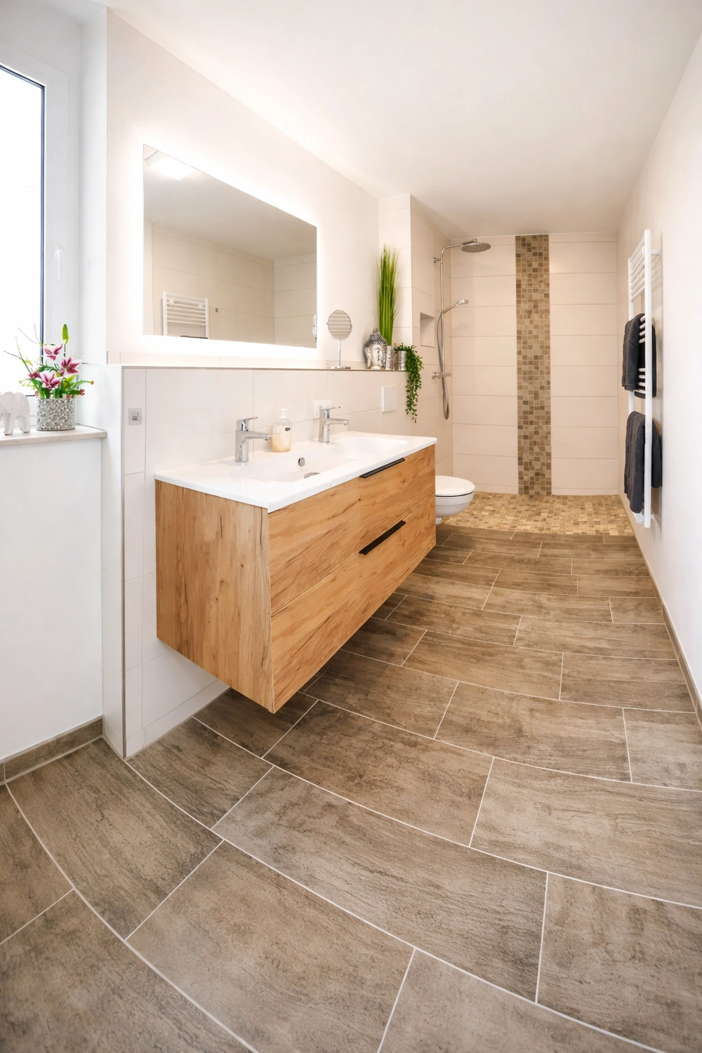 Wasserblick Loddin – Ferienhaus – Badezimmer