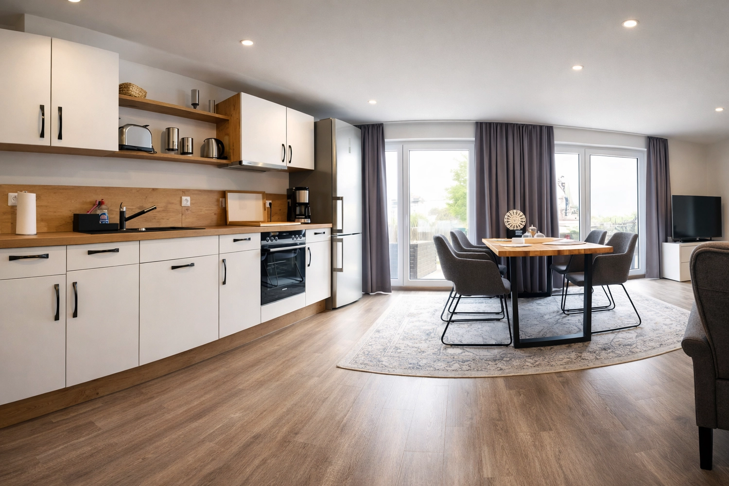 Wasserblick Loddin – Ferienhaus – Wohnraum
