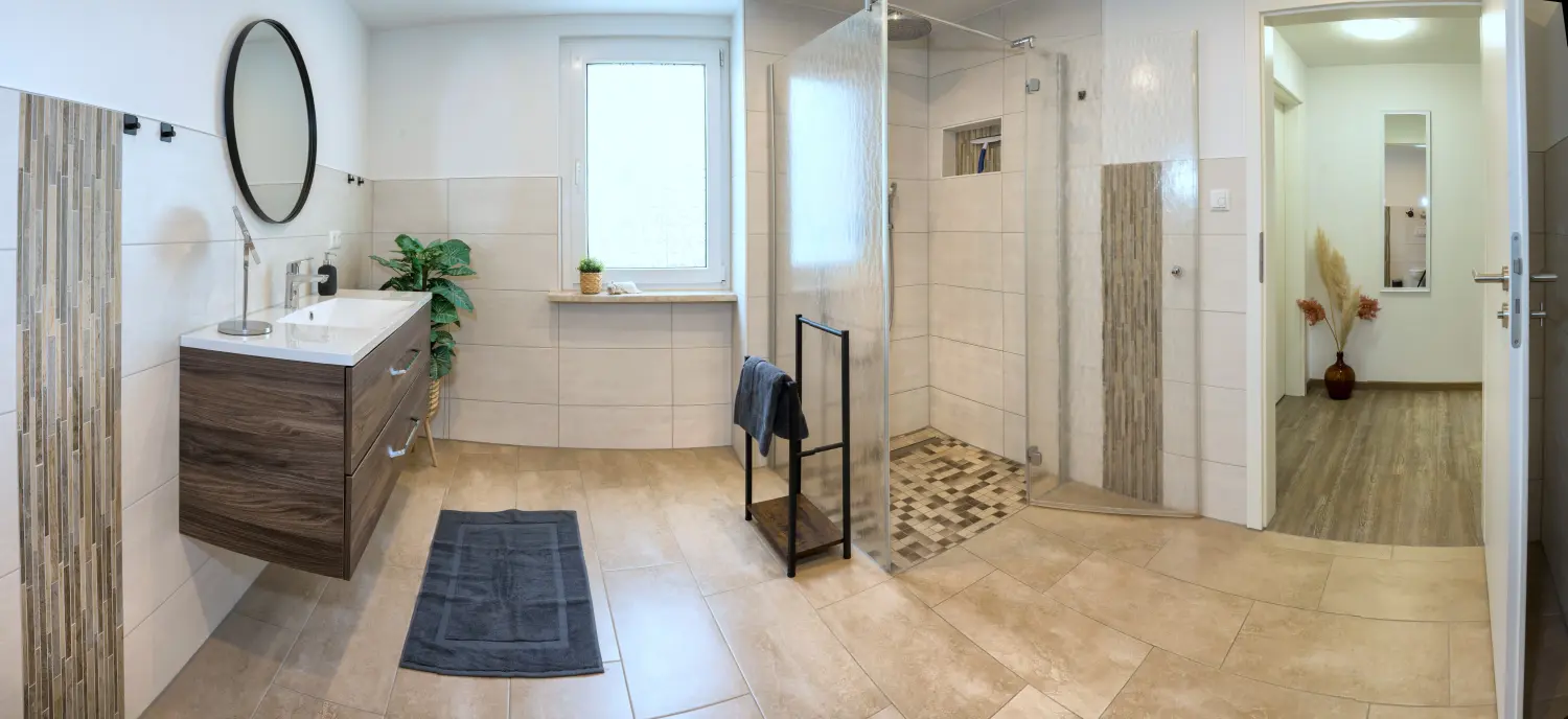Wasserblick Loddin – Ferienhaus „Seebrise“ – Badezimmer